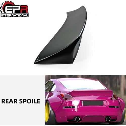 Car Accessories RB Style FRP Fiber Glass Rear Spoiler Fiberglass Trunk Wing Lip Bootlid Splitter Kit Fit For Nissan 350Z Z33