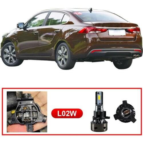 CARLitek Mini H7 with Special Socket Led Headlight For Kia K4 Canbus Car Bulb Kits 6000K 12000LM Fog Lamp Car Accessories