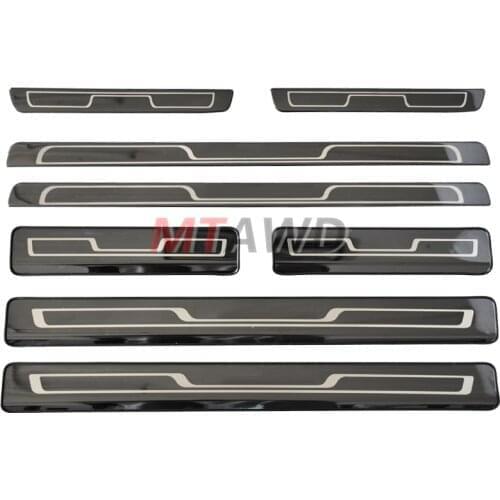 Car Accessory For 2017 2018 2019 2020 Volkswagen VW Tiguan MK2 Stainless Door Sills Kick Scuff Plate Guard Pedal Protectors Trim