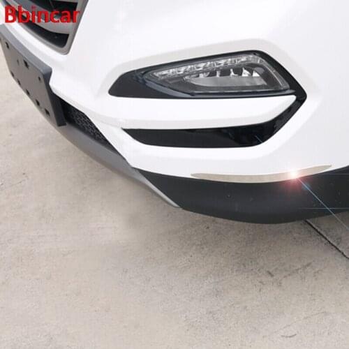 Bbincar Stainless Steel Car Front Rear Side Bumper Corner Protection Trim Anti-rub Cover 4pcs For Hyundai Tucson 2015 2016 2017