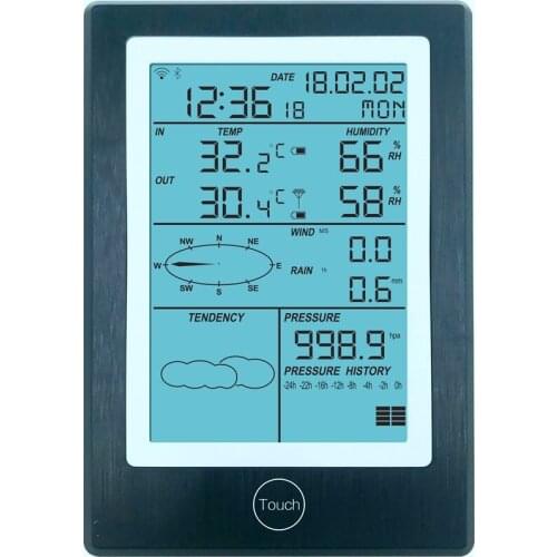 Solar Wireless Weather Forecast Machine with WIFI Bluetooth Function Dedicated Weather Station
