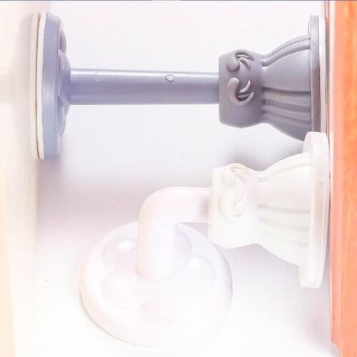 Household Silicone Self Adhesive Door Stopper Non Drilling Sticker Wall Protectors Hidden Door Holders The New