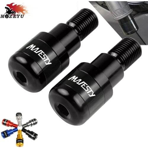 CNC Motorcycle Hand Bar Ends For YAMAHA Majesty 400 2004-2011 2010 2009 2005 2006 Motor Grip Ends Plus Handle Bar Grips Ends