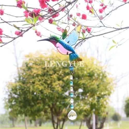 Wind Chimes Bird Shaped Decorative Pendant Artware Hanging Decorations for Living Room Balcony