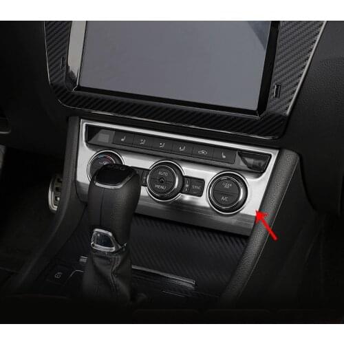1pc for SKODA superb 2016-2017 2018 Air conditioning knob switch panel Stainless steel Decoration frame