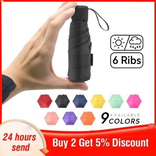 Mini Sun Umbrella Childrens Umbrella Windproof Umbrella Rain Women Outdoor Kids Umbrella Small Umbrella Light Folding Umbrella