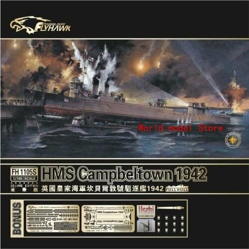 Flyhawk FH1105S 1/700 HMS Destroyer Campbeltown 1942 (Deluxe Edition)