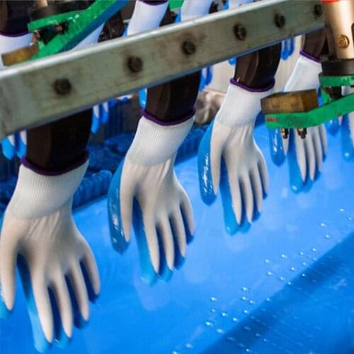 Cotton Knitting Nitrile Gloves Packing Machine Production Line Latex Glove Dipping Machine Malaysia Nitrile Glove Dipping Line