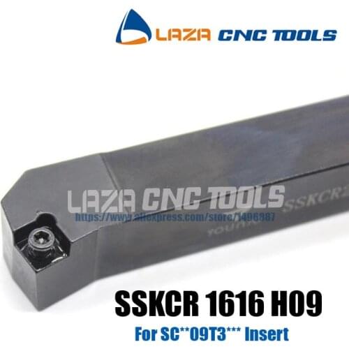 SSKCR1616H09 SSKCL1616H09 Indexable External turning tool holder,75 Deg Turning Cutter,SSKCR/L Lathe machine Holder for SCMT09T3