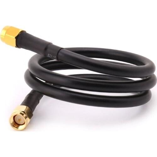 SMA Male To SMA Male RG58 Pigtail Cable 50cm Low-loss Antenna Cables