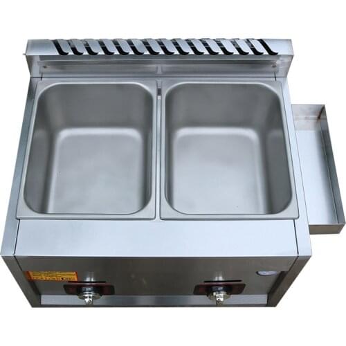 Commercial Gas Stainless Steel Double/Single Cylinder Gas Frying Pan Fries Fried Chicken Frying Machine Cooking Noodle