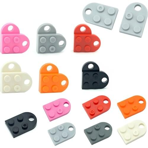 DIY Building Blocks 3176 Modified 2 x 2 Assemble Particles With Hole MOC Parts Heart Model Bricks Educational Creative Toy