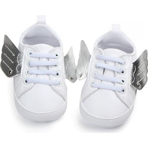 Infant Newborn Baby Girls Angel Wing Design Spring First Walkers Sneakers Shoes Toddler Classic Casual Shoes