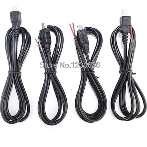 MICRO USB mini 5P mini5P USB Cable Pigtail 0.3M Micro 5pin USB Female Jack 4 wires Power Pigtail Cable Cord DIY