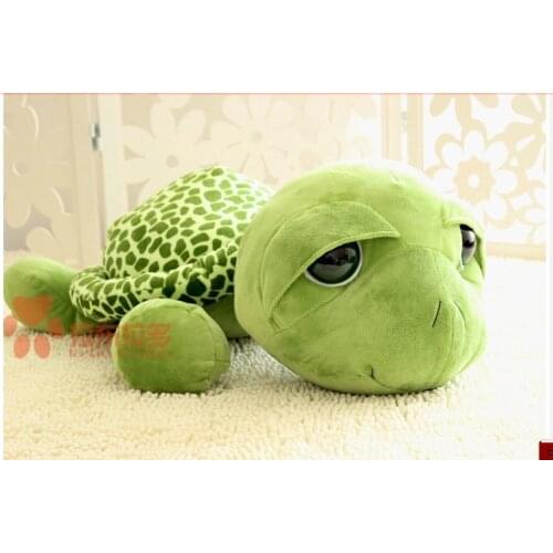 Stuffed animal cute tortoise plush toy 20cm green turtle with big eyes doll about 7 inch toy p0080