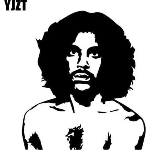 YJZT 14CM*15.9CM Cool The Artist Famous American Singer Prince Vinly Decal Car Sticker Black/Silver C27-0530