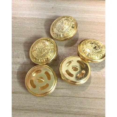 New arrival golden big buttons for cloth,coat,sweater,skirt,dress，hat,shoes, DIY material 10 pieces a lot