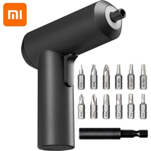 Original Xiaomi Mijia Electric Screwdriver With 12Pcs Screw Bits 3.6V 2000mah Rechargeable Electric Screwdriver In Stock
