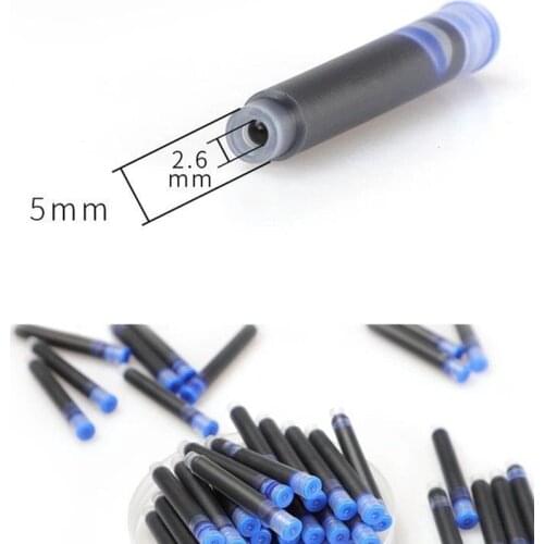 INK SUPPLIES--20PCS Original Cartridges 2.6MM Fountain Pen Ink Cartridges for JinHao Pen Compatible with European Standards Pens