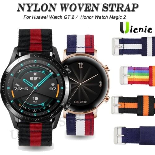 Nylon Strap For For Huawei Watch GT 2 2e Honor magic Watch 2 46mm 42mm band For Huami Amazfit GTR GTS Bip galaxy watch Active 2