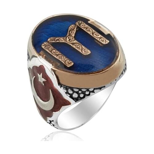 925 Silver Ottoman Rings for Men Ertugrul Ring Kayi Rings for Man