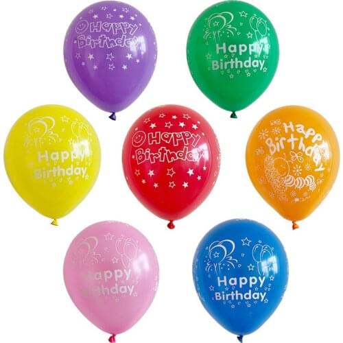10/20pcs Happy Birthday balloons air balloons birthday party decorations kids party ballon wedding decoration baby shower globos