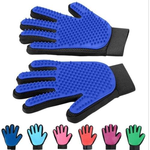Pet hair glove comb pet dog cat grooming cleaning Glove Deshedding Hair remover Massage Brush Animal supplies Cat Accessoies