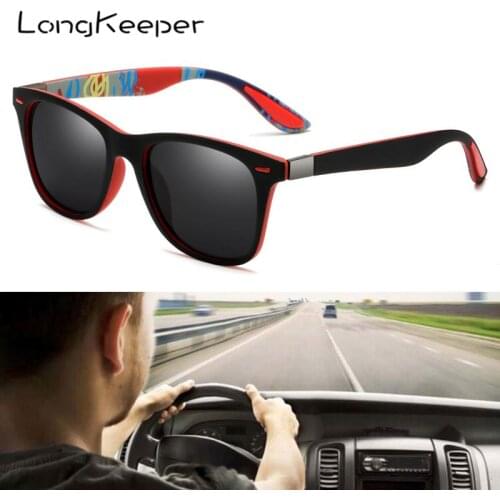 LongKeeper Classic Polarized Sunglasses Men Women Retro Fashion Sun Glasses Male Driving Goggle UV400 Gafas De Sol New Eyewear