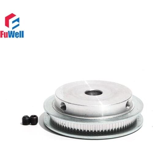 S2M-100T Timing Pulley Aluminum Alloy S2M 100Teeth Transmission Pulley 6/10/20/25mm Bore 7mm/11mm Belt Width Toothed Gear Wheel