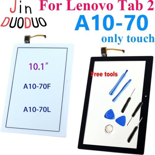 10.1" For Lenovo Tab 2 A10-70 A10-70L A10-70F Touch Screen Digitizer Panel Sensor Outer Glass PC Replacement Parts