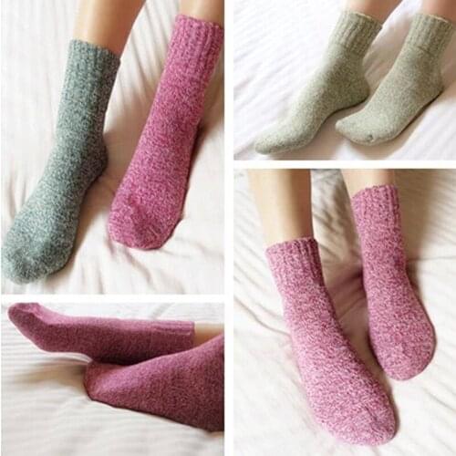 Ladies Winter Yoga Socks Sports Thick Wool Socks Female Cute Warm Soft Fitness Gym Riding Deodorant Socks