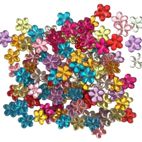 300pcs 10mm Resin Flower Plum Blossom Flatback Scrapbook Wedding Decoration DIY Nail Art Craft SB01*2