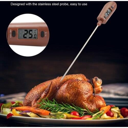 Kitchen Digital Food Thermometer Silicone Spatula Milk Coffee Meat Food Probe Cooking BBQ Gauge Tool Temperaure Sensor Meter