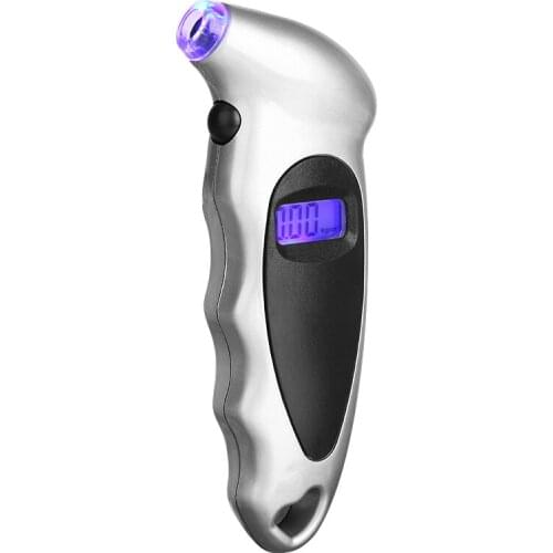 Silver LCD Digital Tire Tyre Air Pressure Gauge Tester Tire Pressure Gauge Diagnostic Tool For Car Motorcycle