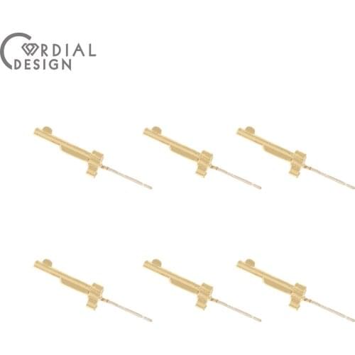 Cordial Design 100Pcs 5*14MM Jewelry Accessories/Needle Shape/Earrings Stud/Earrings Parts/Hand Made/Jewelry Finding Components
