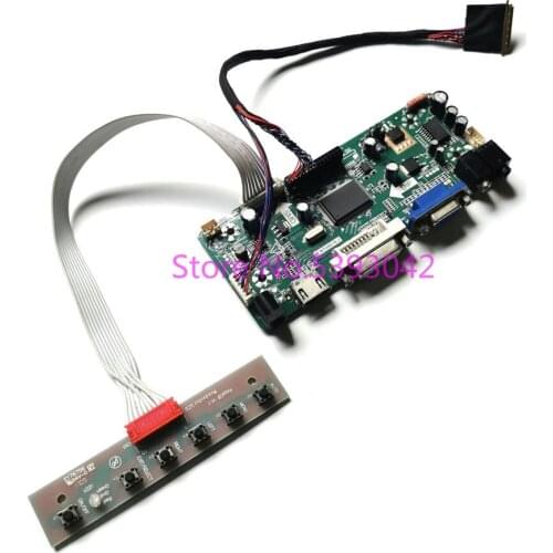 For LP140WH1 (TL)(A1)/(TL)(A2)/(TL)(A3)/(TL)(A4) WLED 40-Pin VGA+DVI 1366*768 LVDS LCD screen M.NT68676 controller card kit