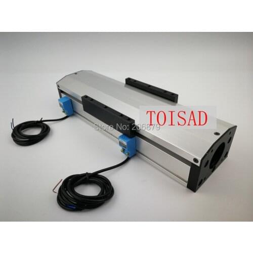 GF80 1605 800MM Sealed Dustproof Ball Screw Slide Rail Linear Motion Guide Moving Table Slip-way +2Pcs Limit switch(No motor)