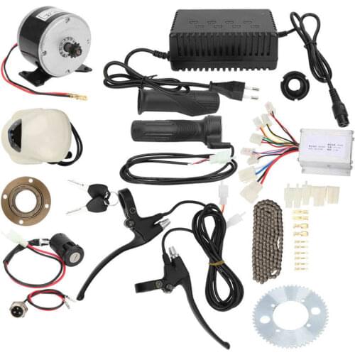 14Pcs/Set 24V250W DIY Electric Bicycle Conversion kit High Speed Accessory Kit E-bike Motor Controller 55T Four-hole Crankset