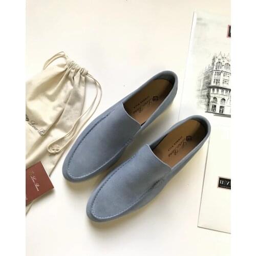 High quality Suede Casual Men Shoes Outdoor Slip On Lazy Loafers Simple Cozy Leisure Mules Multicolor Driving Walk Shoes for Men