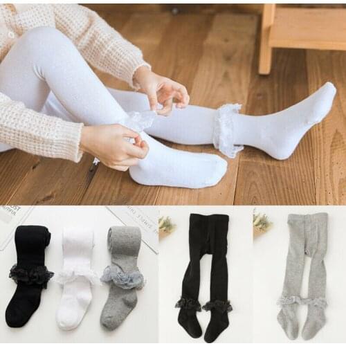 New 2020 Baby Kids Girls Cotton Lace Tights Socks Stockings Pants Hosiery Pantyhose