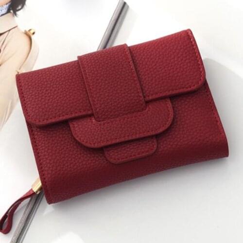 2020 New Luxury brand soft pu leather wallet women card holder Short wallets female coin purse carteira portefeuille femme WT036
