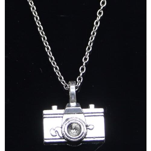 New Fashion Necklace 22x21mm camera Pendants Short Long Women Men Colar Gift Jewelry Choker