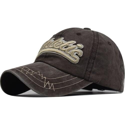 New 2020 Womens Baseball Caps Mens Sports Sun Hats Dimensional Washed Old Popular Letters Caps Cotton Hats Mens Cap Dad Hat