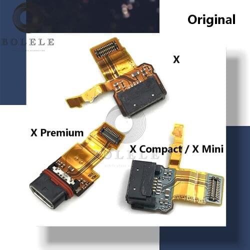 Original For Sony Xperia X F5121 X Compact Mini X Premium USB Charge Port Dock Connector Plug Charger Board Charging Flex Cable