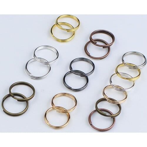 200pcs/lot 4 6 8 10 12 14 16 20mm Open Jump Rings Double Loops Split Rings Connectors for DIY Jewelry Making Supplies Findings