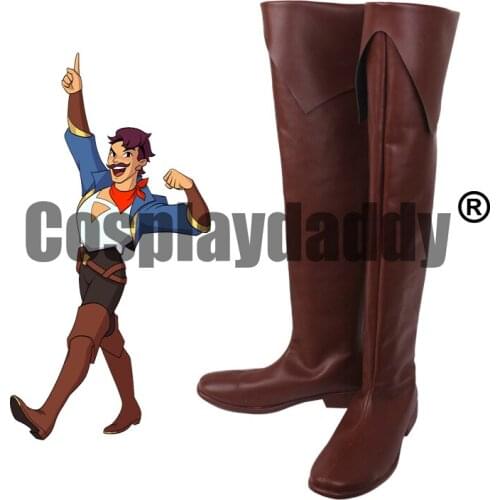 She-Ra and the Princesses of Power Sea Captain Rebellion member Etherian Pirate Sea Hawk Seahawk Cosplay Shoes Boots S008