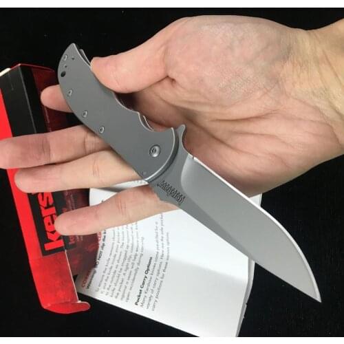 Kershaw 3655 folding knife 8cr17mov blade all steel handle pocket outdoor camping hunt knife Tactical Survival knives EDC tools