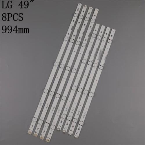 LED Backlight strip 9 lamp For LG Innotek Direct 49inch FHD A/B type NC490DUE 49LX300C LGE-WICOP-49INCH-UHD/FHD-REV05