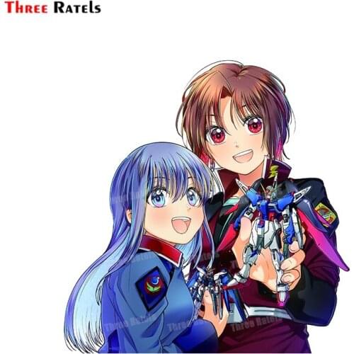 Three Ratels A45 Kira Yamato Shinn Asuka Destiny Gundam Sticke Freedom Gundam Kanzaki Sayaka Sticker For Audi Auto Car Decal