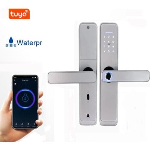 Tuya Door Fingerprint Lock Waterproof Wifi Smart Home Lock Security Fechadura Digital Door Lock Electronic Password RFID Unlock
